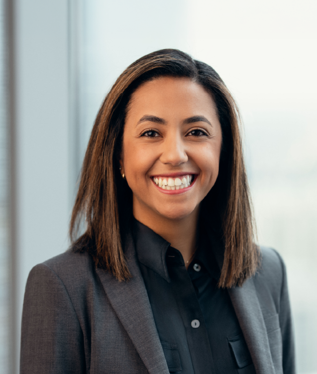 Portrait of Nadine Abdullat- leadership advisor at Russell Reynolds Associates